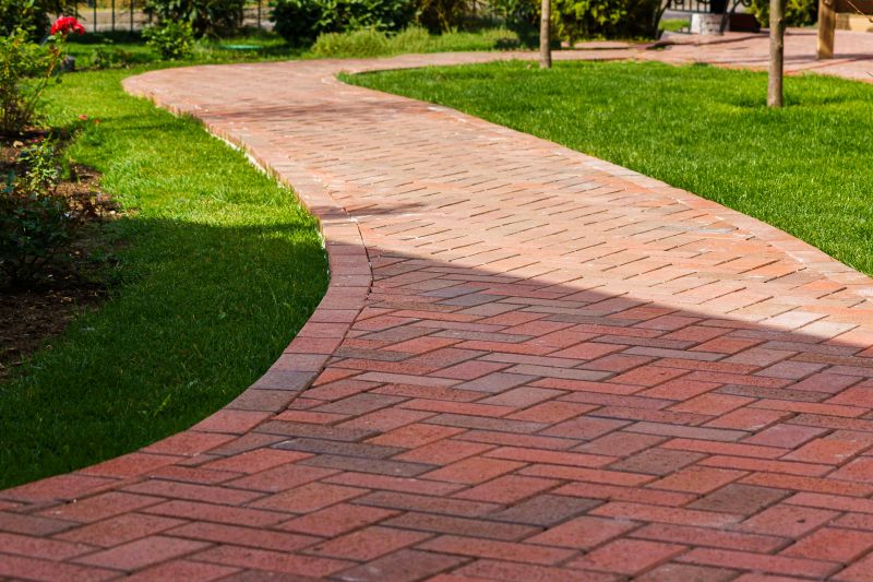 Brick paver walkway