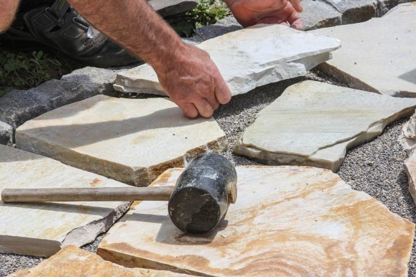 Stone Sidewalk Installation in Bremerton