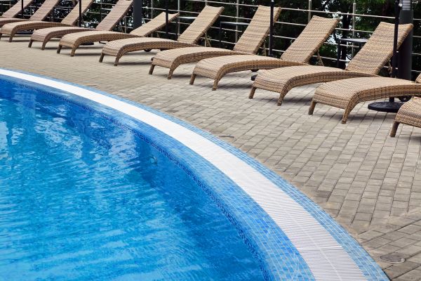 Poolside Hardscaping in Bremerton