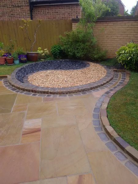 Sandstone Patio Installation in Bremerton
